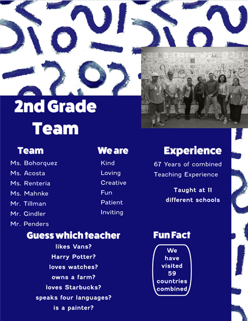 Meet the second grade team